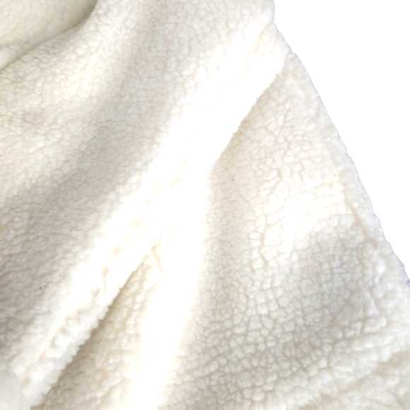 NWT Banana Republic white jacket, size small sharpa style NWT - Picture 8 of 16